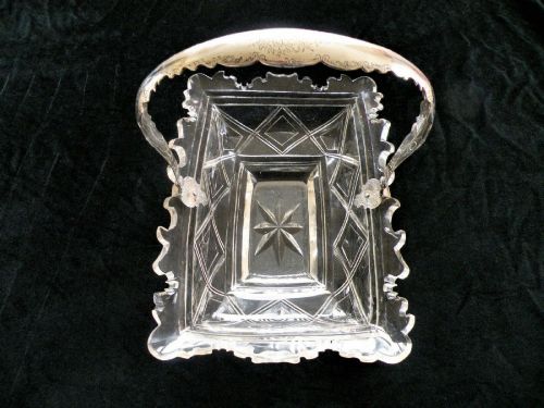 a 19th century dutch silver and glass fruit dish