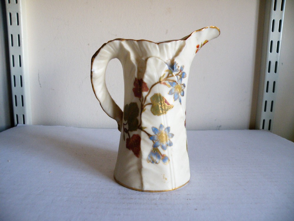 a lovely royal worcester 51 leaf shaped jug
