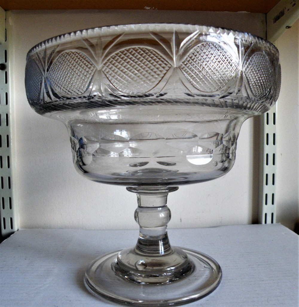 a superb 18th century irish glass fruit bowl circa 1780