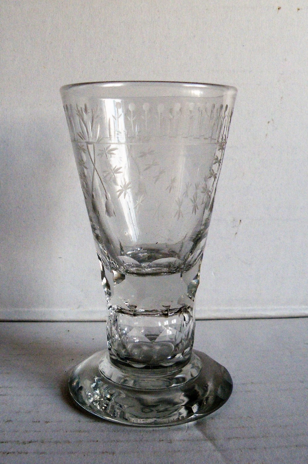 a good 19th century engraved toastmasters glass