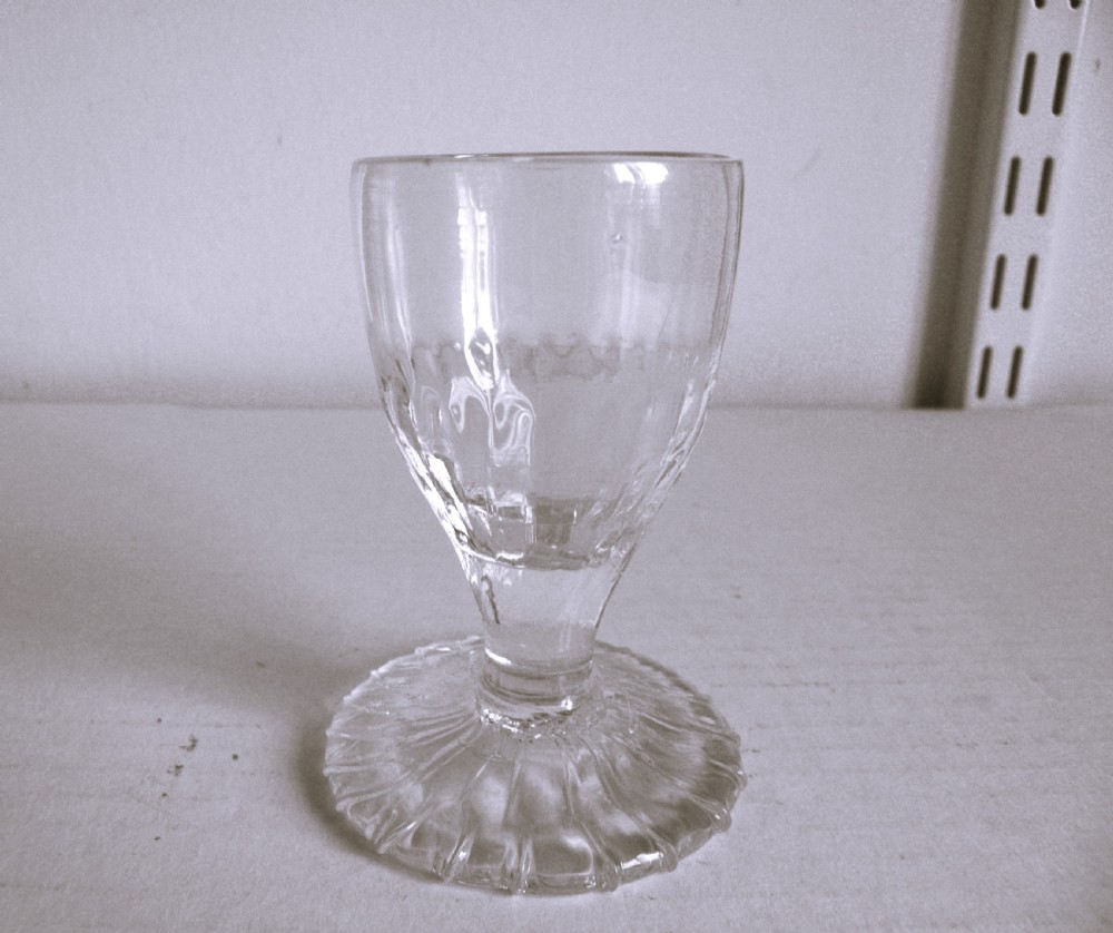 a rare 18th century firing toastmasters glass with overstrung foot